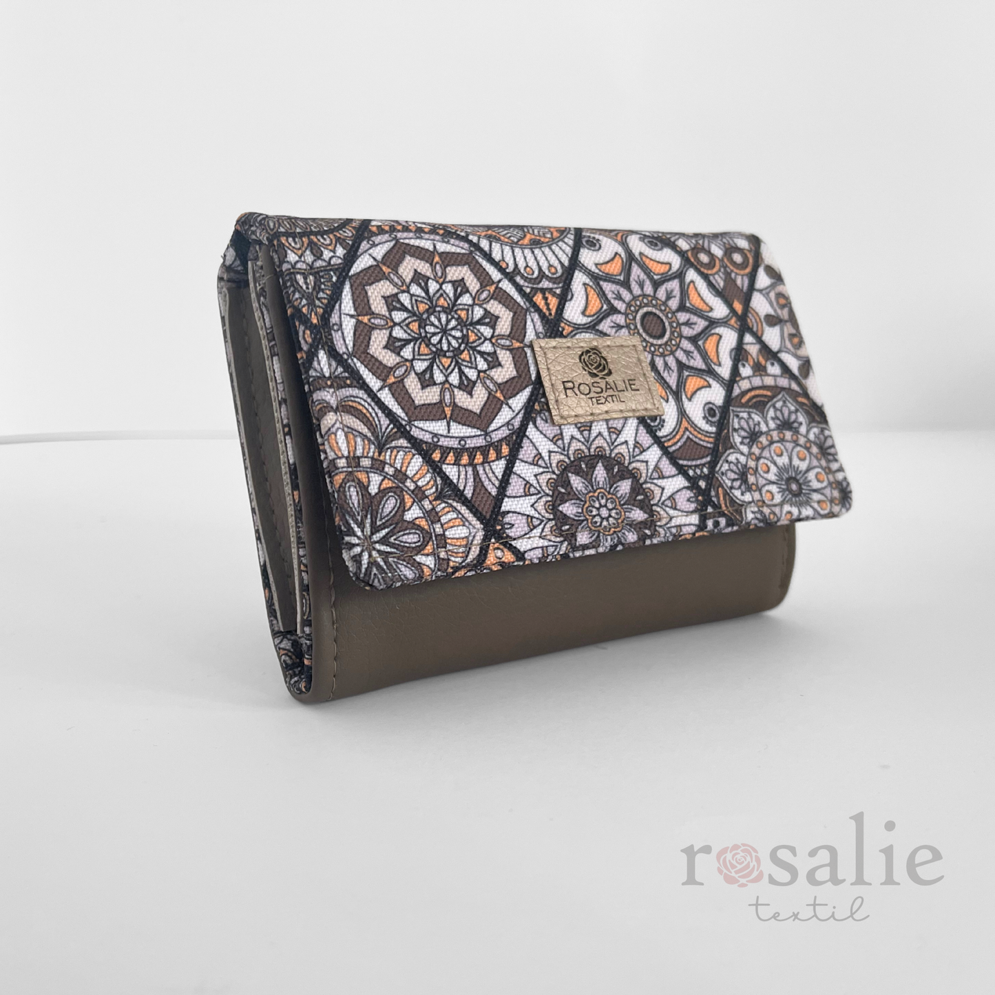 Kis pénztárca- taupe mandala