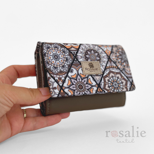 Kis pénztárca- taupe mandala